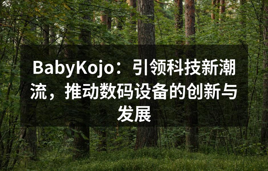BabyKojo最新智能音响产品展示