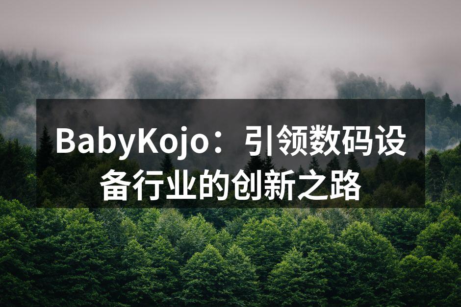 BabyKojo智能家居产品展示